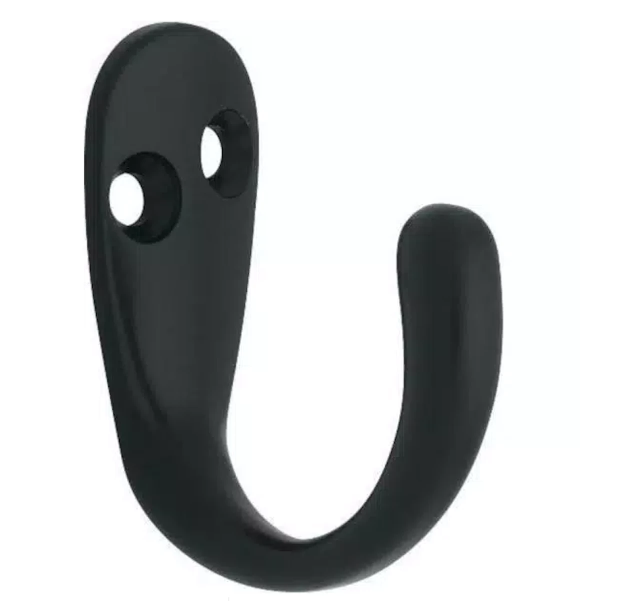 Liberty (6-Pack) Single Prong Robe Hook Flat Black 3 Liberty (6-Pack) Single Prong Robe Hook Flat Black