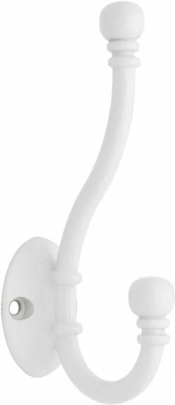 Liberty 5-5/8" Pilltop Coat And Hat Hook White