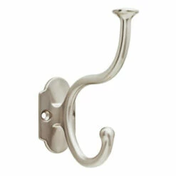 Liberty Curved Arch Coat And Hat Hook Satin Nickel