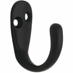 Liberty Single Prong Robe Hook Flat Black