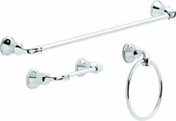 Liberty Delta Lorain 3-Piece Bath Hardware Set Polished Chrome