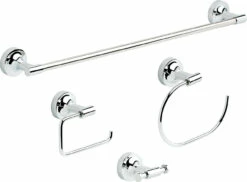 Liberty Franklin Brass Voisin 4-Piece Bathroom Set Polished Chrome