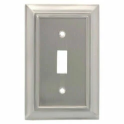 Liberty Architectural Single Switch Wallplate Satin Nickel