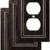 Liberty 3-pack Classic Architecture Single Duplex Wall Plate Venetian Bronze -Liberty Sale LQ W35218V VBR C 07609.1661878560