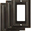 Liberty 3-pack Classic Architecture Single Decorator Wall Plate Venetian Bronze -Liberty Sale LQ W35219M VBR C 93033.1661878508