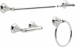 Liberty Delta Windmere 3-Piece Bath Hardware Set Polished Chrome