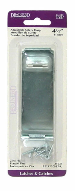 Liberty Adjustable 4-1/2" Zinc Plated Safety Hasp LQ-B21412G-ZP-U