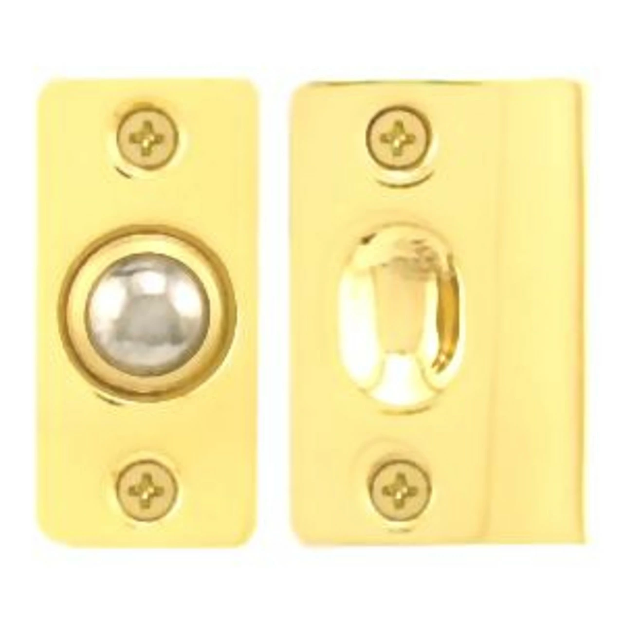 Adjustable 5/8" Ball Catch & Strike & Screws - Brass HH-48-3024 3 Adjustable 5/8" Ball Catch & Strike & Screws - Brass HH-48-3024
