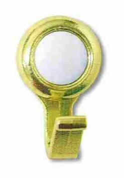 Amerock Coat Hook - Bright Brass W/ Ceramic Center AM-BP76260-W3