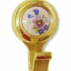 Amerock Coat Hook Bright Brass W/ Ceramic Flower Center AM-BP76260-FW3 -Liberty Sale amerock coat hook bright brass w ceramic flower center am bp76260 fw3 5 94950.1660139291