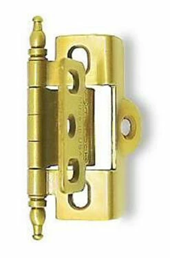Amerock Wraparound Single Hinge For 9/16" Flush Door Minaret Tip Antique Brass 2-1/4"
