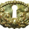 Stamped Brass Victorian Keyhole Cover -Liberty Sale b 0287 19485.1671474870