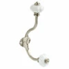Liberty Ceramic Finial Hook White And Satin Nickel -Liberty Sale b33359c wsn u 74354.1699644948