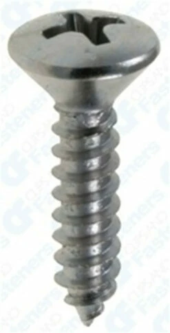 Bag Of 25 Screws #8 X 5/8" Oval Phillips Head Chrome Screws