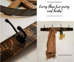 Ball End 5 1/8" Two Prong Coat Hook - Flat Black P2669BLK -Liberty Sale ball end 5 1 8 two prong coat hook flat black p2669blk 38 47151.1640365621