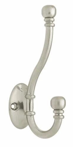 Liberty Ball End Two Prong Coat Hook 5 1/8" Satin Nickel DL-P2669-SN