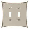 Liberty Bellaire Double Switch Plate - Vintage Nickel (144063) -Liberty Sale bellaire double switch plate vintage nickel 144063 1 96921.1661958986