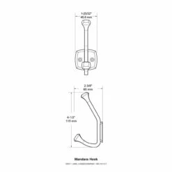 Liberty 4-3/8" Mandara Beveled Square Hook Champagne Bronze -Liberty Sale beveled square hook champagne bronze 4 3 8 3 24300.1659982296