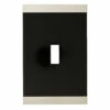 Liberty Wall Plate - Satin Nickle And Flat Black - 135754 -Liberty Sale black wall plate 5 80792.1661958655