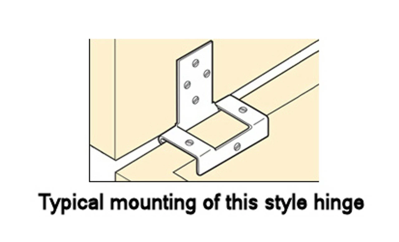 Box Lid Hinge For 3/4" Material - Satin Black 4 Box Lid Hinge For 3/4" Material - Satin Black - Image 2
