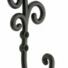 Curlicue Hook - Flat Black 5-3/4" DL-P8012-BK