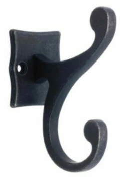 Brainerd Double Scroll Hook, Tumbled Dark Gunmetal LQ-111444