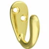 Brass Plated Single Coat Hook - 1-3/16" H21-H679BP -Liberty Sale brass plated single coat hook 1 3 16 h21 h679bp 2 92139.1660139053