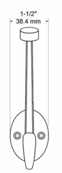 Liberty 5-5/8" Champagne Bronze Pilltop Coat And Hat Hook -Liberty Sale bronze hook1 13 23043.1660140692