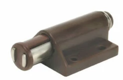 Brown Magnetic Touch Latch - NO STRIKE - 1 7/8"