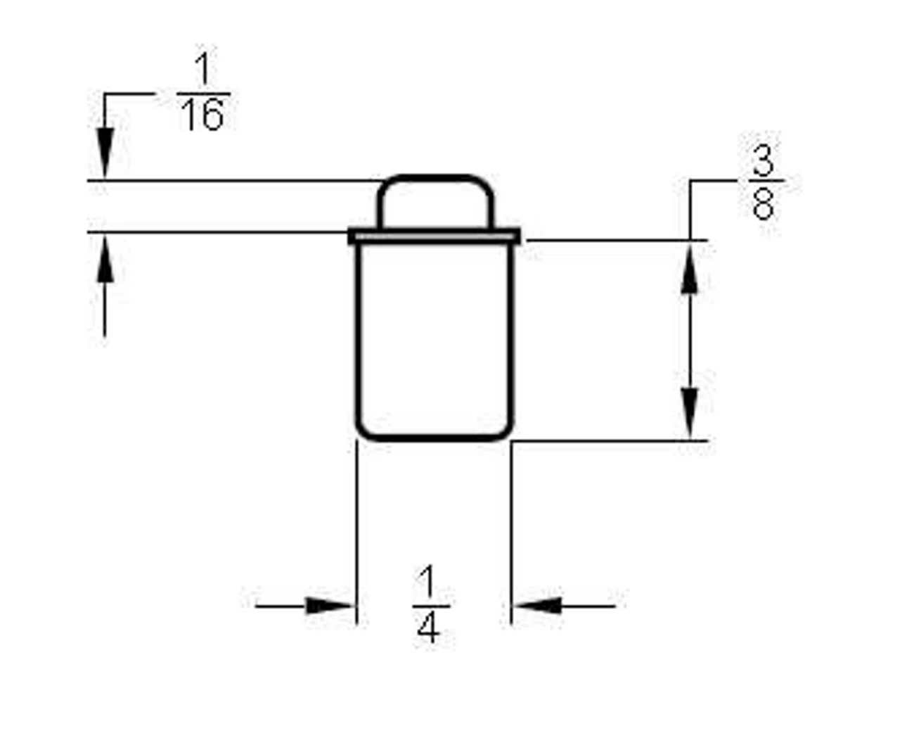 Bullet Catch 1/4" Diameter C21-55380BULLET 5 Bullet Catch 1/4" Diameter C21-55380BULLET - Image 3