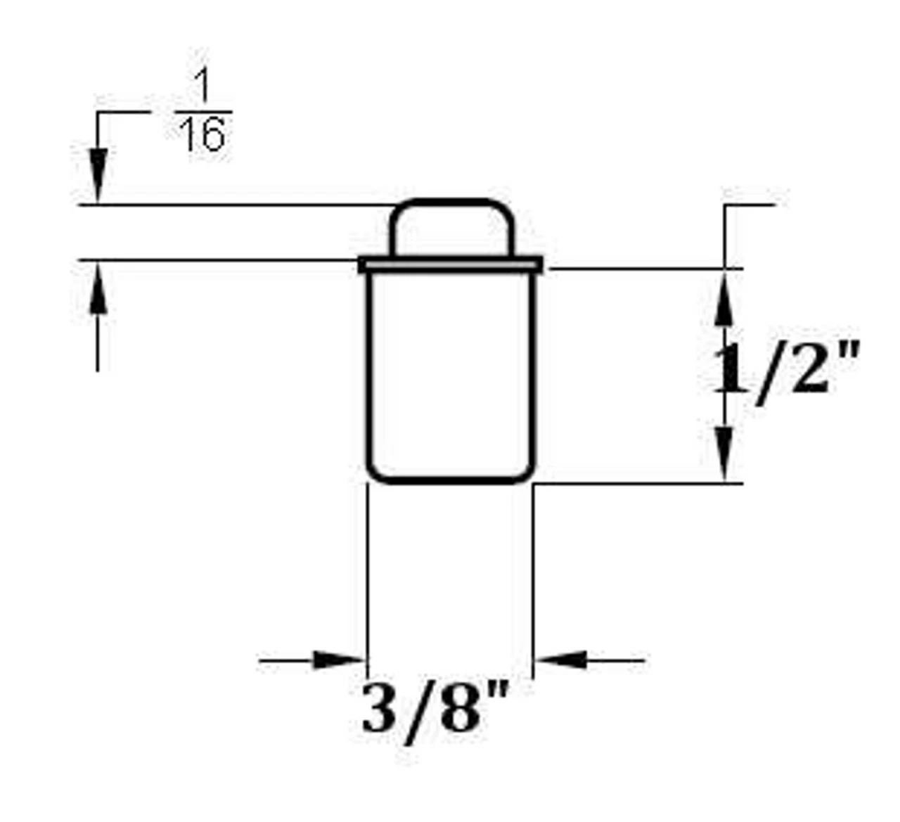 Bullet Catch W/ Strike - 3/8" Diameter 5 Bullet Catch W/ Strike - 3/8" Diameter - Image 3