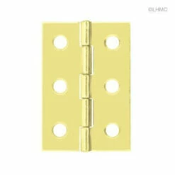 Butt Hinge 6 Hole Brass Plated 2 1/2" X 1-5/8" H11-H537D-2-5BP