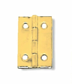 Butt Hinge - Light Duty - Brass Plated - 1 1/16" X 11/16"