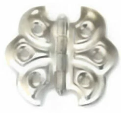 2-1/8"x2-3/8" Butterfly Cabinet Hinge With Screws Matte Chrome