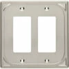 Liberty Cambray Double Decorator Wall Plate - Satin Nickel (144408) -Liberty Sale cambray double decorator wall plate satin nickel 144408 1 58040.1661958567