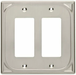 Liberty Cambray Double Decorator Wall Plate - Satin Nickel (144408)