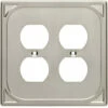 Liberty Cambray Double Duplex Wall Plate - Satin Nickel (144404) -Liberty Sale cambray double duplex wall plate satin nickel 144404 2 04049.1661958559