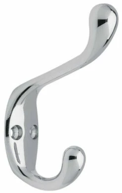 Liberty Heavy Duty 3 3/4" Two Prong Coat Hook - Chrome B42302Q-CHR-C5