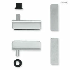 Chrome Glass Door Hinge Pair S-HT86SK