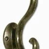 Coat Hook Antique Brass Double Prong 4-1/8" H21-P2641AB -Liberty Sale coat hook antique brass double prong 4 1 8 h21 p2641ab 1 42378.1660076420