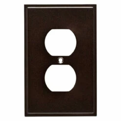 Liberty Single Duplex Wall Plate - Cocoa Bronze