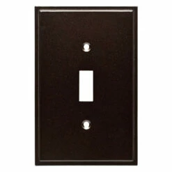 Liberty Single Switch Wall Plate - Cocoa Bronze