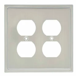 Liberty Country Fair Double Duplex Wall Plate - Satin Nickel (126478)