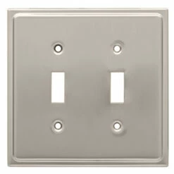 Liberty Country Fair Double Switch Plate - Satin Nickel (126365)