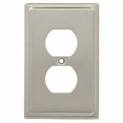 Liberty Country Fair Duplex Outlet Wall Plate - Satin Nickel (126362)