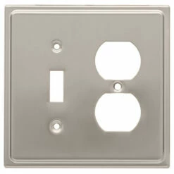Liberty Country Fair Single Switch/Duplex Wall Plate - Satin Nickel (126480)