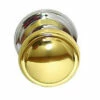 1-3/8" Diplomat Knob Brass With Chrome Backplate -Liberty Sale diplomat brass cabinet knob and chrome backplate d31 366dbtbc 2 15588.1657644306