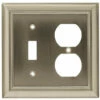 Brainerd - Architectural Single Toggle Switch/Duplex Wall Plate - Satin Nickle - 64171 -Liberty Sale do all 5 70580.1661958076