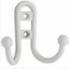 Double Clothes Hook - White B46115P-W 1 Double Clothes Hook - White B46115P-W -Liberty Sale double clothes hook white 2 14510.1660145425