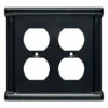 Liberty Landen 2-Gang Soft Iron Round Wall Plate -Liberty Sale double duplex wall plate soft iron 5 76481.1661957424